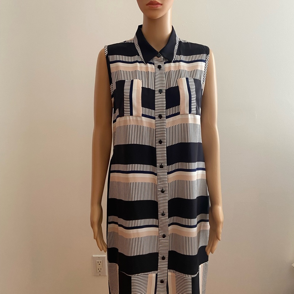 NWOT Kate Spade Geo Wrap Silk  Dress.Size Large